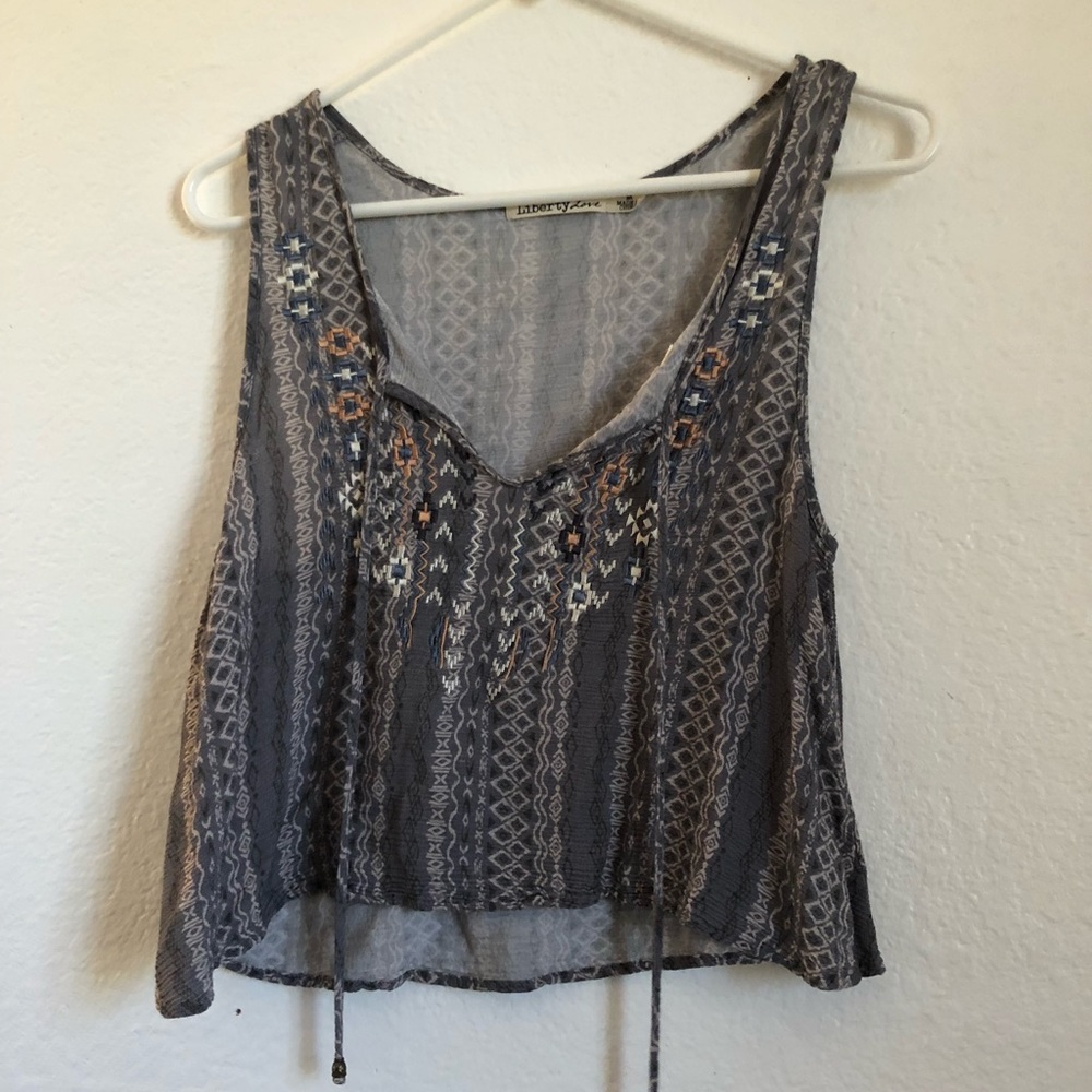 Liberty love boho tank top